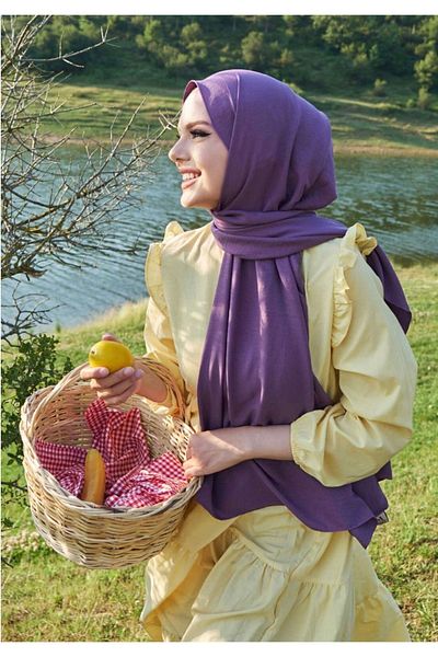 Mides scarf Βαμβακερό Cazz Shawl Plum