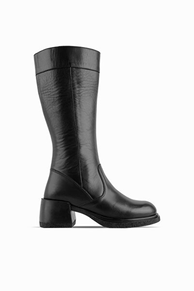 MY DERİ Cizme de damă Tegy din piele naturală cu fermoar 3450