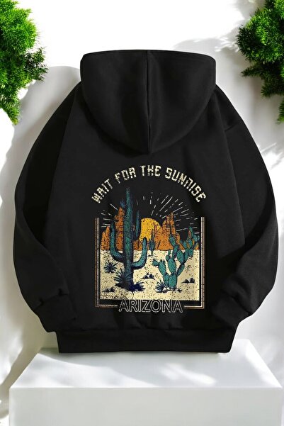 trendypassion هودي وسويت شيرت قطني كبير الحجم مطبوع عليه أريزونا للجنسين