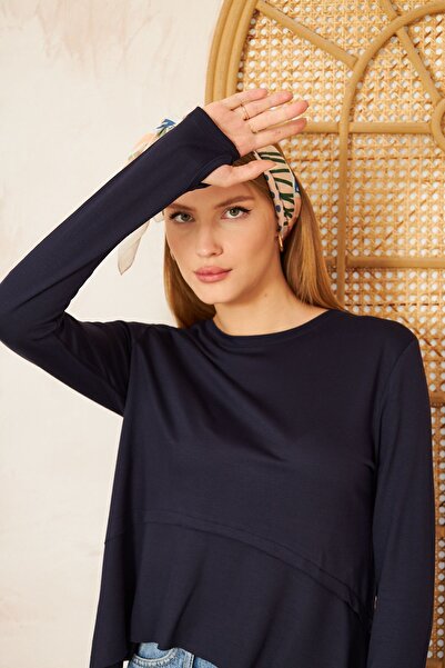 Pasaklı Giyim بلوزة يوجا رياضية نسائية من Laci - ناعمة، تفاصيل قفازات الأصابع...