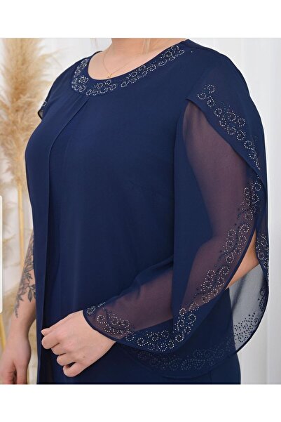 Has kadın büyük beden abiye elbise