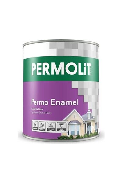 Permolit Permo Enamel Sentetik Yağlı Boya -alüminyum-ahşap-demir-metal- 0,250 L Siyah