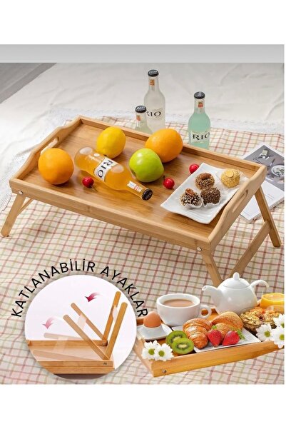 KarmiHome Folding Legs Presentation Holder Tray Bed Tray - Karmihome