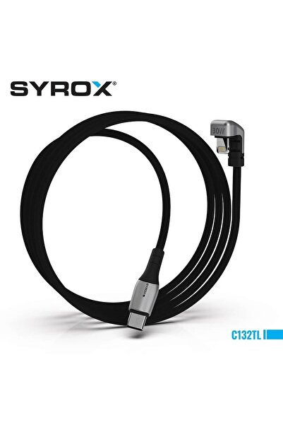 Syrox C132tl Type-c To Lighting 30w Apple Iphone Oyuncu Kablosu, Şarj Kablosu