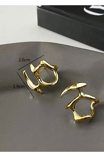takıtarzım Women's Design Gold Earrings