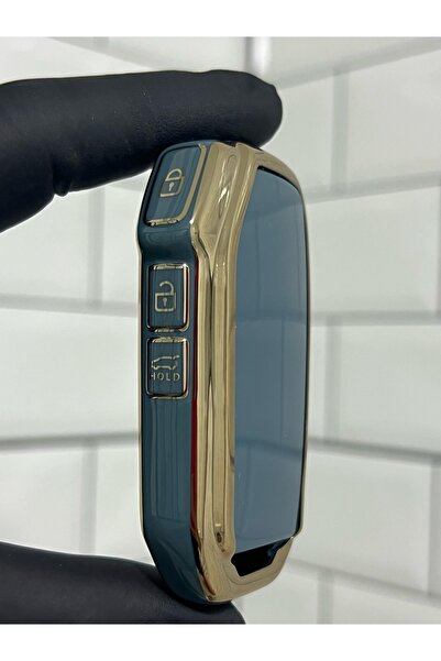 BARKAS ELEKTRONİK حافظة مفاتيح Kia Sportage Soul Sorento Ceed Niro Smart Nano باللون الرمادي