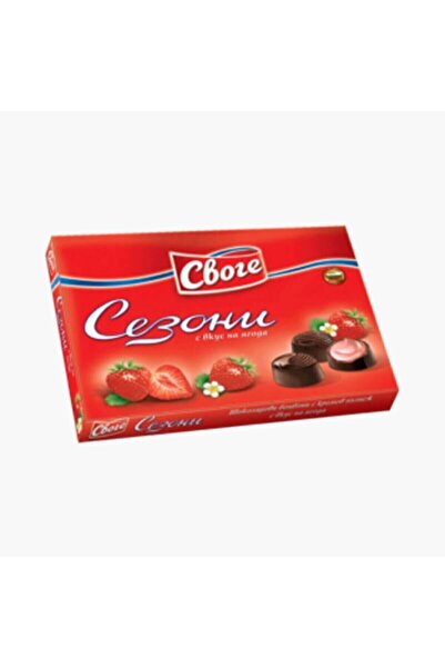 Svoge Sezoni Çilek Aromalı Çikolata