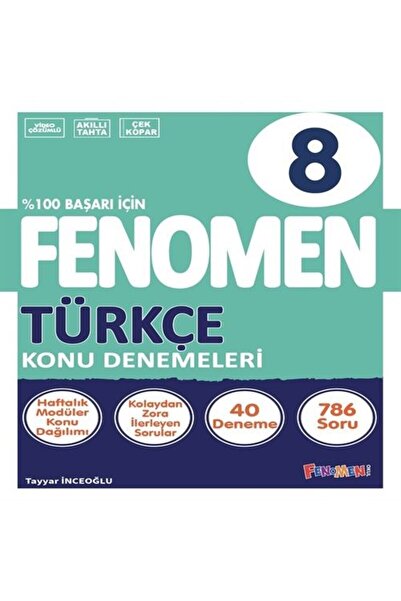 Kurmay FENOMEN 8 TÜRKÇE KONU DENEMELERİ (40 DENEME)
