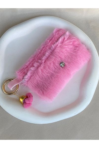 TwinsSis Store Plush Wallet & Card Holder (Pink)