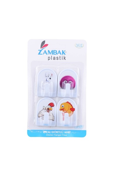 efmues Askı yapışkanlı havlu askılık 4 adetli plastik askılık