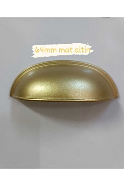 fds TAS CANAK MAT GOLD MÂNERĂ MOBILĂ MÂNERĂ CAPAC SERTAR (DIMENSIUNE 64MM)