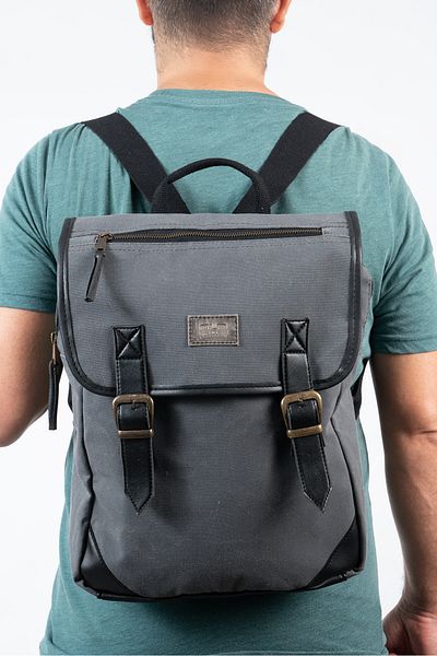 Old Cotton Kuito 7190 Model Αδιάβροχη Κερωμένη Καμβά Τσάντα Ταξιδίου και Laptop