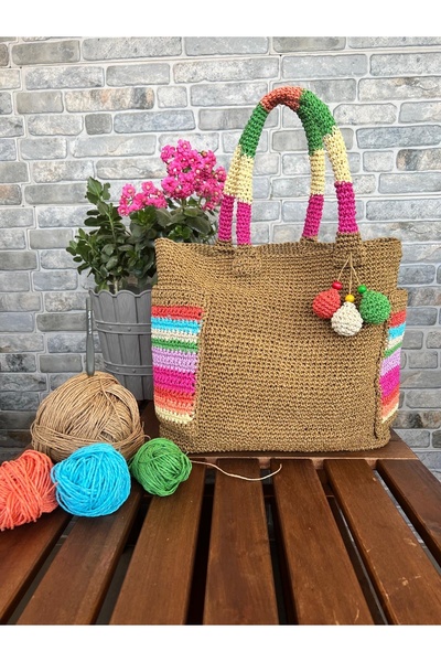 MESKSTORE Paper Hand-Knitted Bag