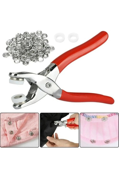 TİNEKE 9.5 Mm Plastik Çıt Çıt, El Pensesi, Set- Gömlek Ve Bebe Çıtçıt Montaj ...