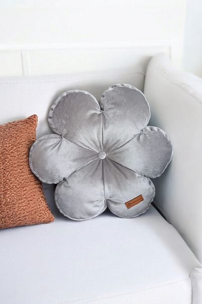 Rayda Home Decorative Gray Color Filled Throw Pillow 42*42 Cm