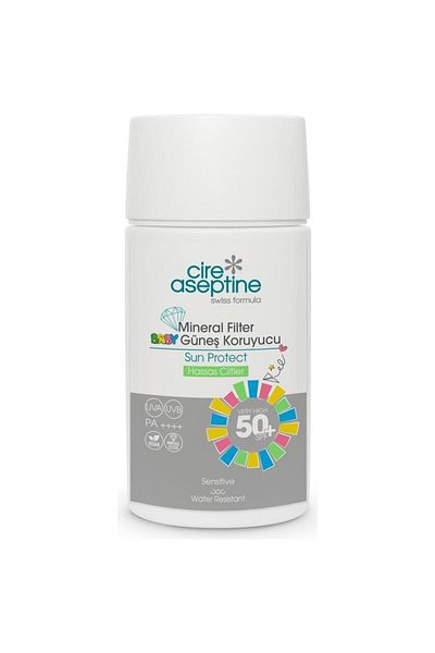 CIRE ASEPTINE Mineral Filtered Sunscreen Kids & Sensitive 50 Spf 50 ml