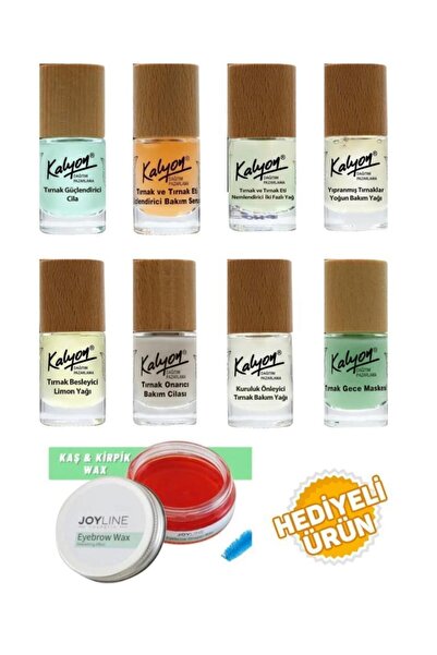 Kalyon Bitkisel Set 8'Li+Joy line Kaş Şekillendirici Ve Sabitleyici Wax 50ml
