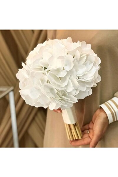 Merveparti Ortanca Gelin buketi Gelin çiçeği yaka çiçegi el cicegi