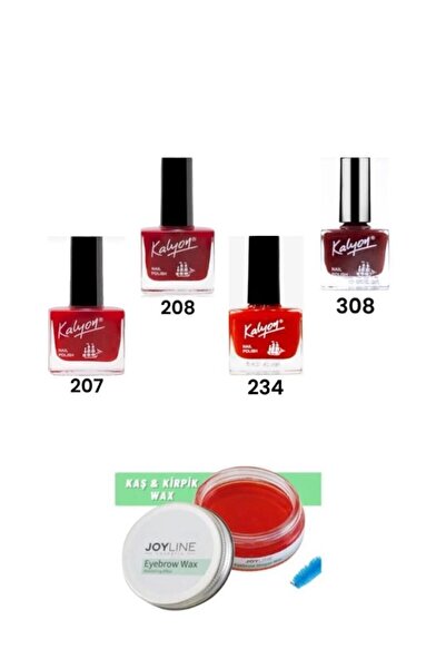 Kalyon Oje 207-208-234-308+joy line Kaş Şekillendirici Ve Sabitleyici Wax 50ml
