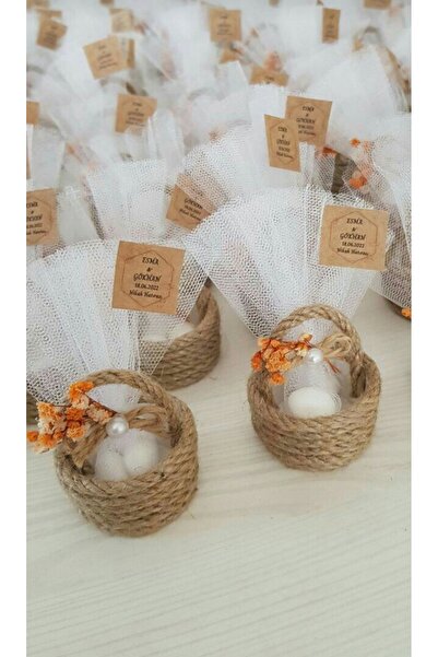 Sude Design 20 Pieces Magnet - Wardrobe Ornament and Almond Candy Engagement and Birthday Candy Basket