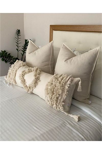 Kubrahobi Bohemian Style Long Handmade Pillow