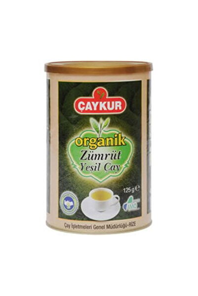 Çaykur (هدية زوبر ميني بار) شاي كور العضوي الأخضر الزمردي 125 جرام (2 قطعة)