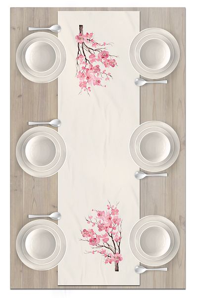 Bertille Home New Year's Series - 140X40 cm Digital Printed Christmas Runner