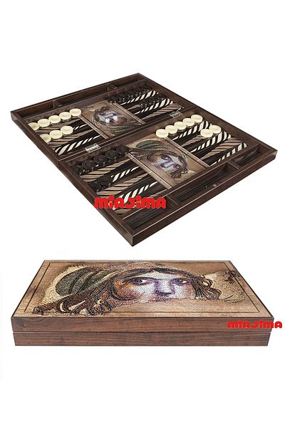 Miajima Backgammon Set Trendy Zeugma Gypsy Girl Large Size Xxl