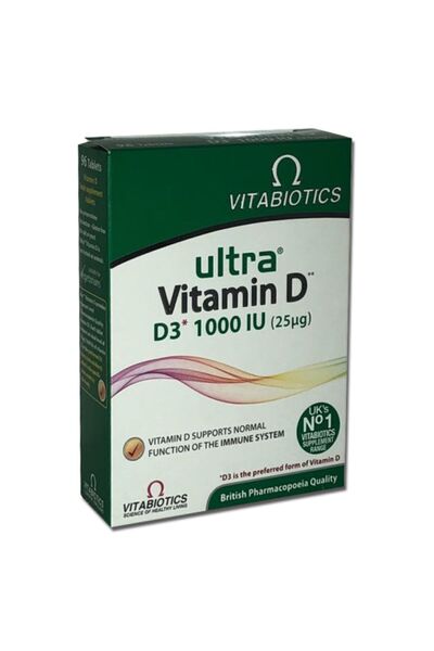 ULTRA فيتامين د د3 1000 وحدة دولية كبسولات 96 قطعة