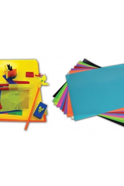 Abka Plastik Fon Kartonu 10 Renk 35x50 cm.