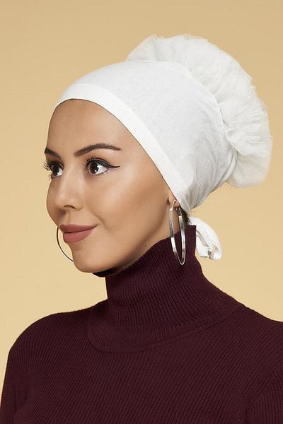 PRENSES Frilly Bun Bonnet