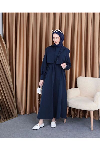 Busta Boutique Straight Cut Shirt Dress - Button Detailed