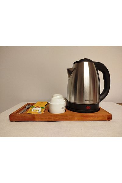 AR&MA WOOD 5 Pieces Kettle Presentation Tray, Hotel Presentation Tray, Cup Tea Coaster, Kettle Presentation Tray, Tray Beech