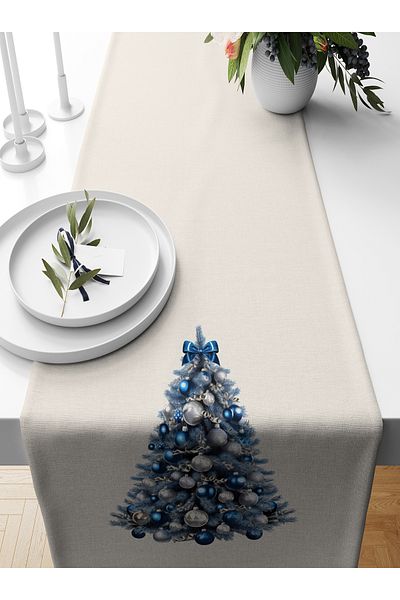 Bertille Home New Year's Series - 140X40 cm Digital Printed Christmas Runner