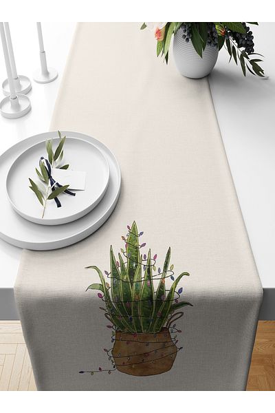 Bertille Home New Year's Series - 140X40 cm Digital Printed Christmas Runner