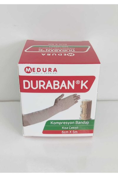 DURABAN Kompresyon Bandajı (kısa çekişli) 6cmx5mt Lenfödem
