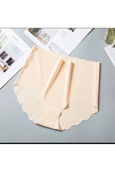 SWEETKORSE Chiloți din mătase de gheață, fără sudură, micro-transparenti, talie înaltă, subțiri, elastici, respirabili