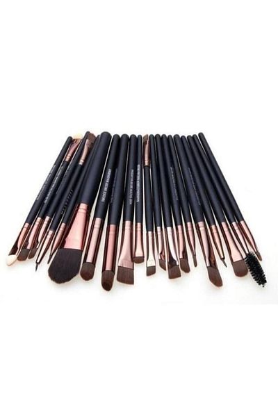 MUJGAN Set de pensule de machiaj 20 piese negru