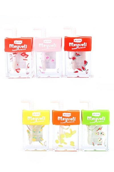 MUJGAN 6'lı Pipetli Meyveli Lip Gloss