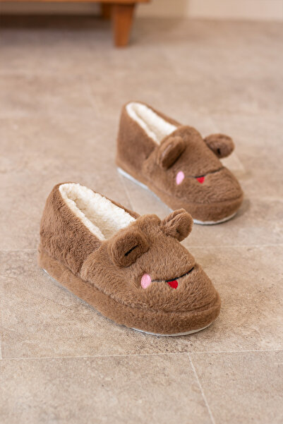 bykujo Χειμερινά Γυναικεία Σπίτι Παπούτσια - Κέντημα με Φιγούρα Βάτραχου, Αντιολισθητική Σόλα