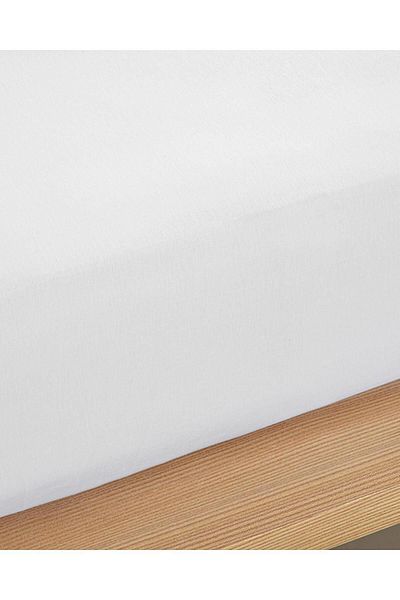 Melike Export WHITE Double Dress - Combed Cotton and Elastic Design