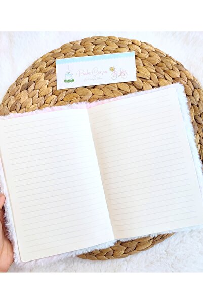 Pembe Çarşı Caiet drăguț cu păr de pluș (în linie) 1 bucată