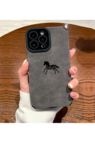 FİŞNEİLETİŞİM حافظة آيفون 15 برو ذات مظهر جلدي