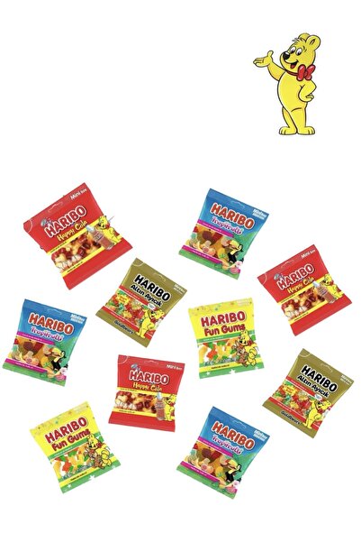 Haribo Miniş Minis Şekerleme 10 gr X 25 Avantaj Paket Yumuşak Şeker Avantaj Paket