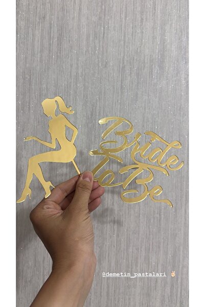 Mgs Bride to be pleksi pasta süsü + kız pleksi takım
