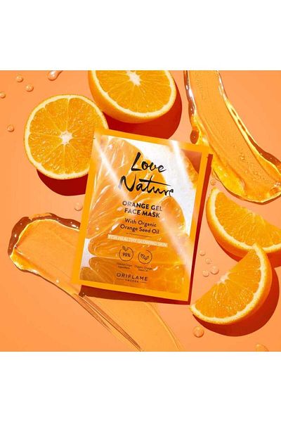 Oriflame Love Nature Organic Orange Seed Oil Gel Face Mask 44399