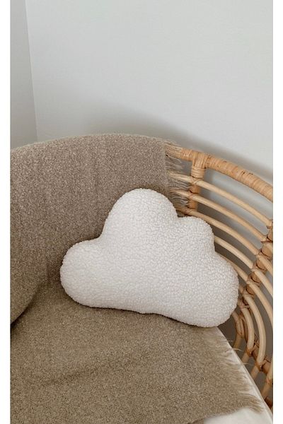 bohemoon Teddy Cloud Pillow Natural White Large
