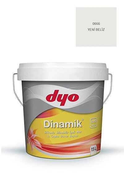 Dyo Dinamik Silikonlu Ipek Mat Silinebilir Iç Cephe Boyası 15 Lt [20kg] Yeni Beliz