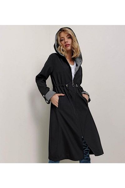 Esse Striped Trench Cap