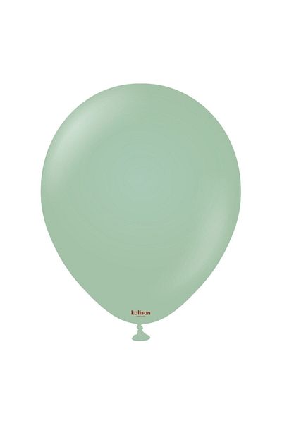 asöy Kalisan Retro Winter Green 5 Inch Small Size 10 Pieces Retro Pastel Matte Balloon